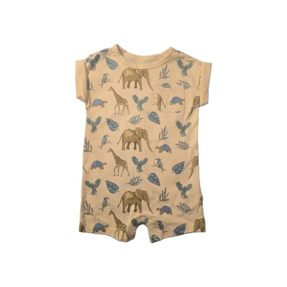 Little Planet by Carter's Organic Cotton Safari Animal Romper 18M Baby Unisex